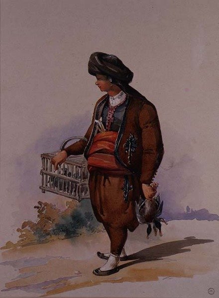 Kacsaárus, 1855 körül alkotó: Amadeo Preziosi