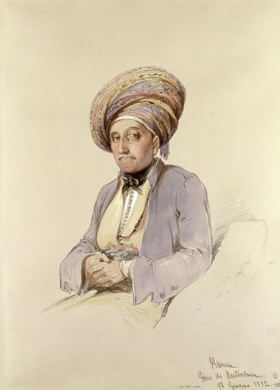 Hanna – Antiókhiából származó görög, 1852 alkotó: Amadeo Preziosi