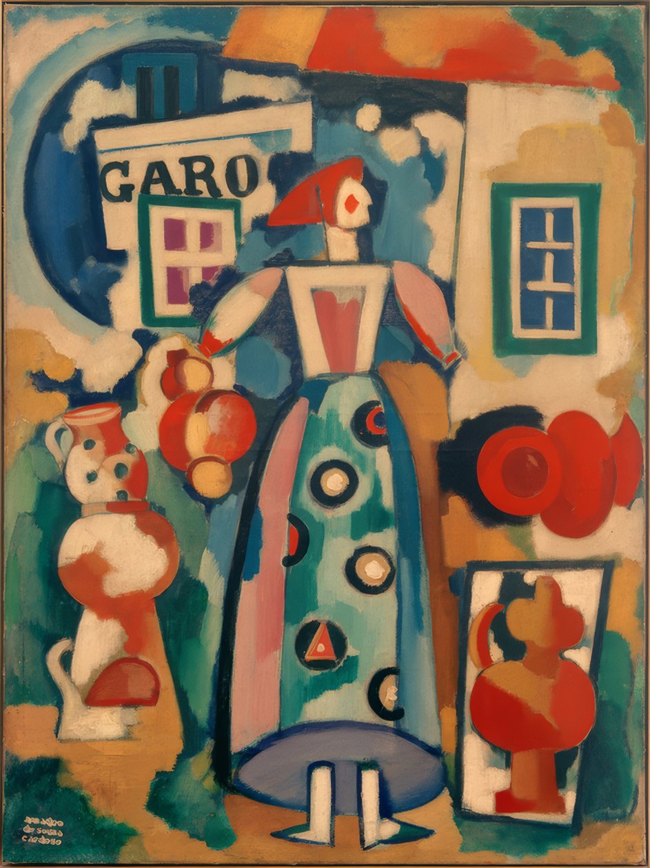 Népdal - Az orosz nő és Figaro alkotó: Amadeo de Souza Cardoso