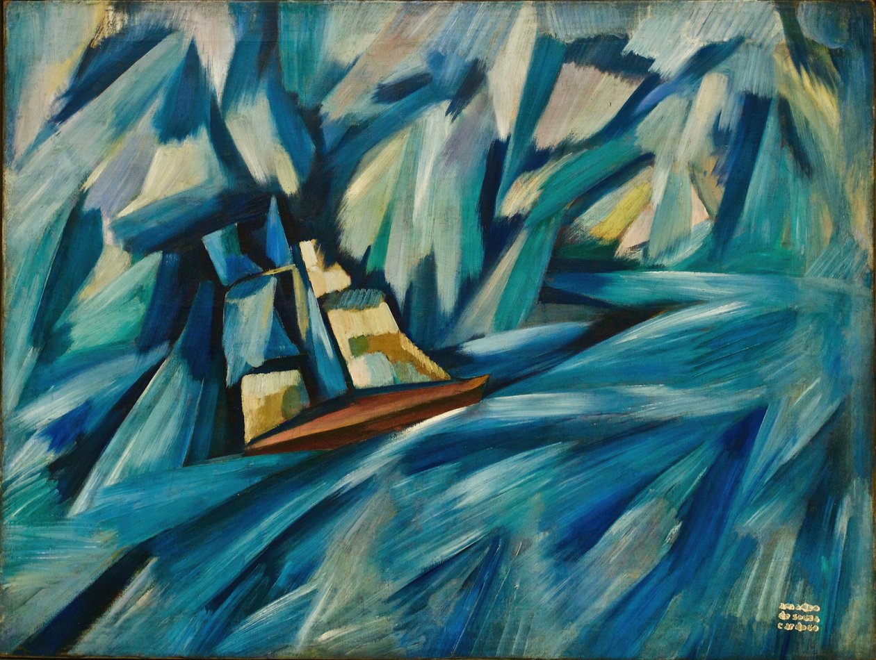 Vitorlás, 1914 körül (olaj, vászon) alkotó: Amadeu de Souza Cardoso