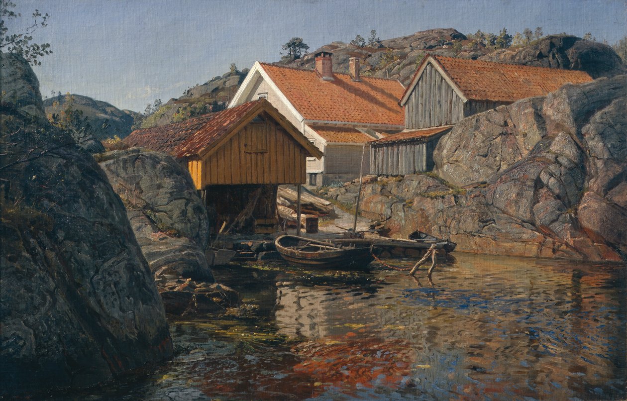 Sziklák között, Mol, Nye-Hellesund alkotó: Amaldus Nielsen
