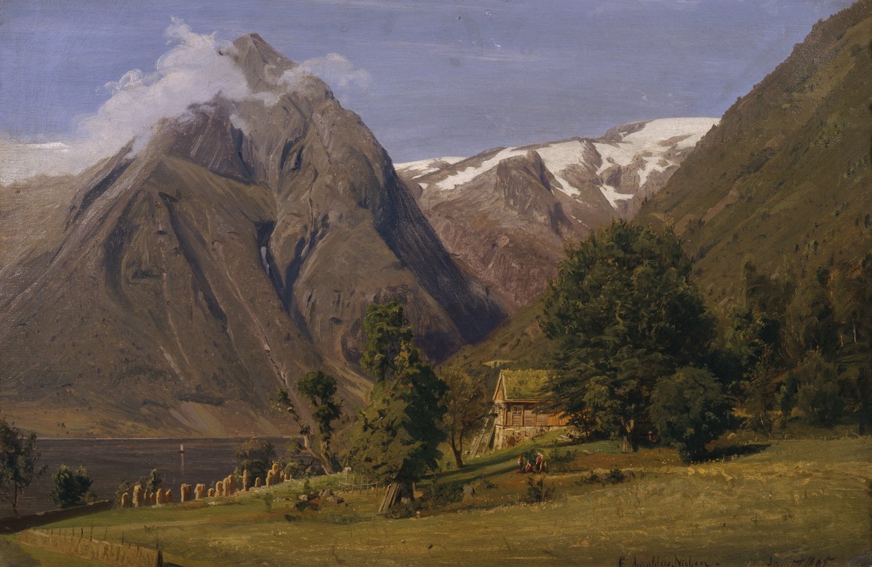 Nyári nap, Balestrand alkotó: Amaldus Nielsen