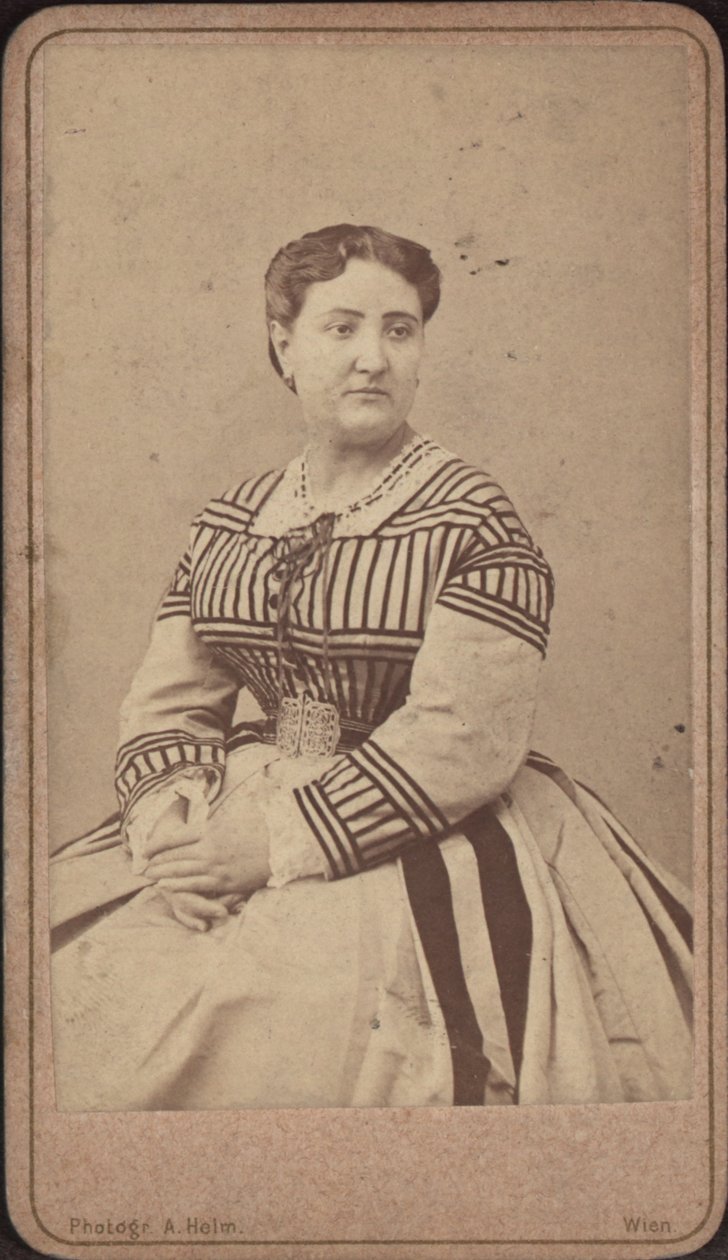 Carlotta Patti operaénekesnő portréja 1835-1889. alkotó: Amand Helm