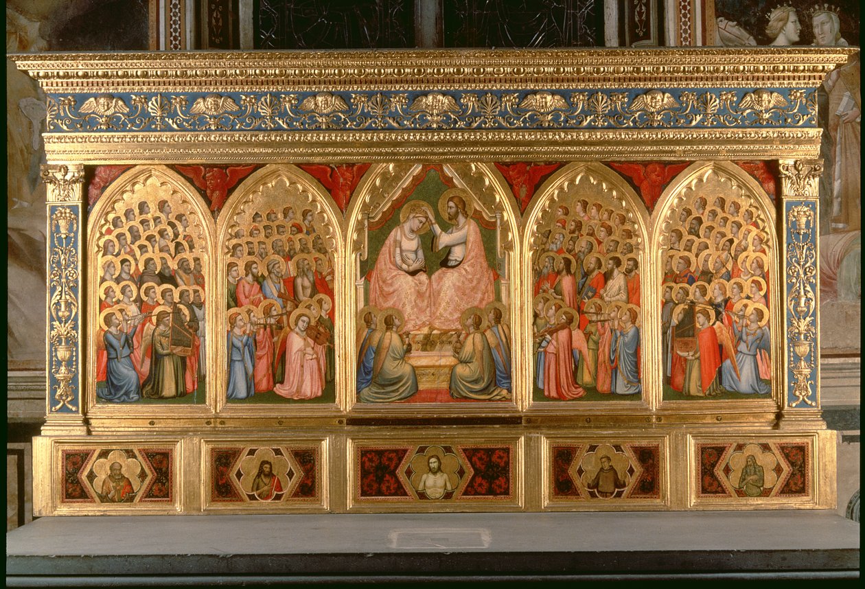 Szűz poliptichon koronázása (panel) (lásd még: 66541-66551) alkotó: Ambrogio Bondone Giotto