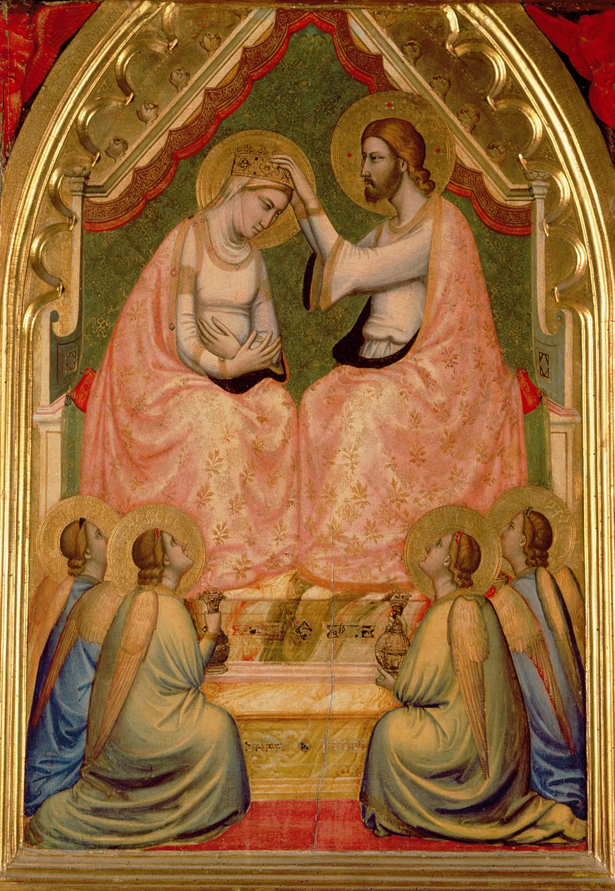 A Szűz poliptichon koronázása (középpanel) (lásd még: 66540-66551) alkotó: Ambrogio Bondone Giotto