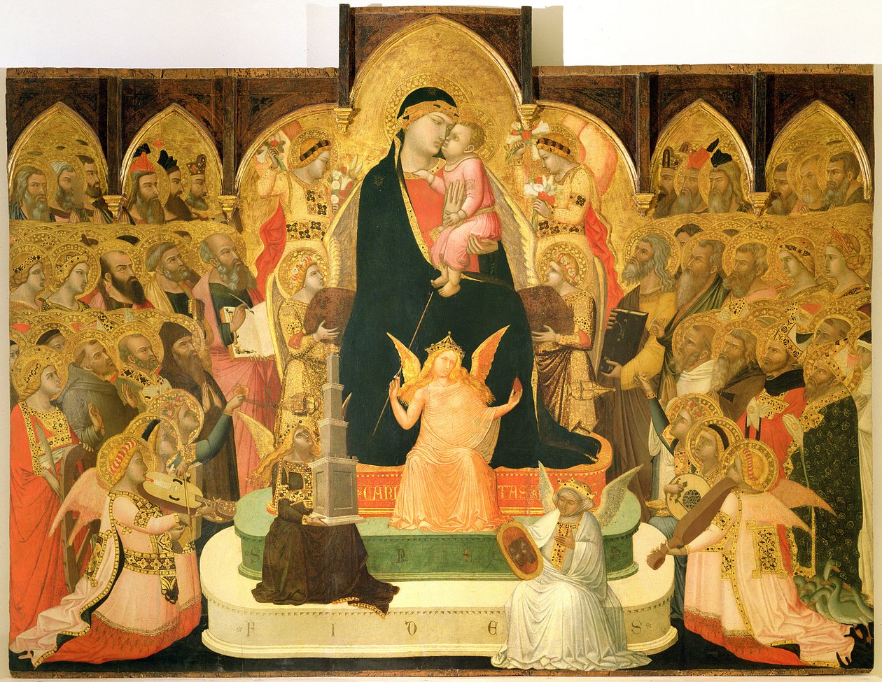 Maesta (tempera és arany panelen) alkotó: Ambrogio Lorenzetti