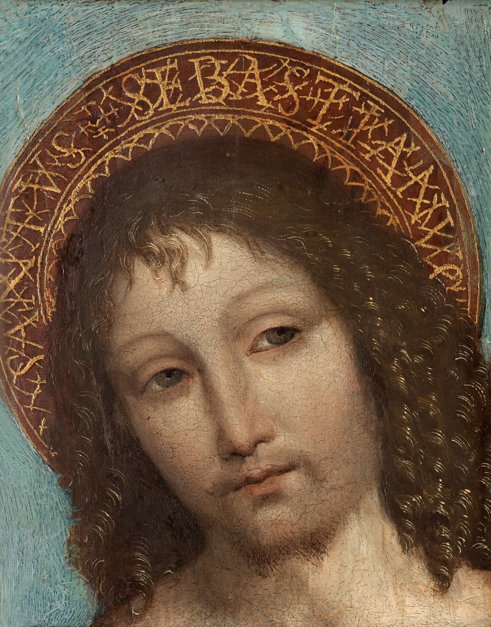 Szent Sebestyén alkotó: Ambrogio Bergognone