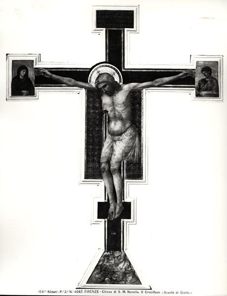 A keresztre feszítés (tempera a panelen) (f/w fotó) alkotó: Ambrogio Bondone (school of) Giotto