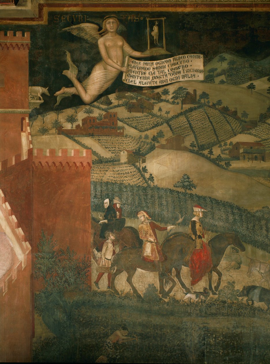 Vadászbuli (falfestmény) alkotó: Ambrogio Lorenzetti