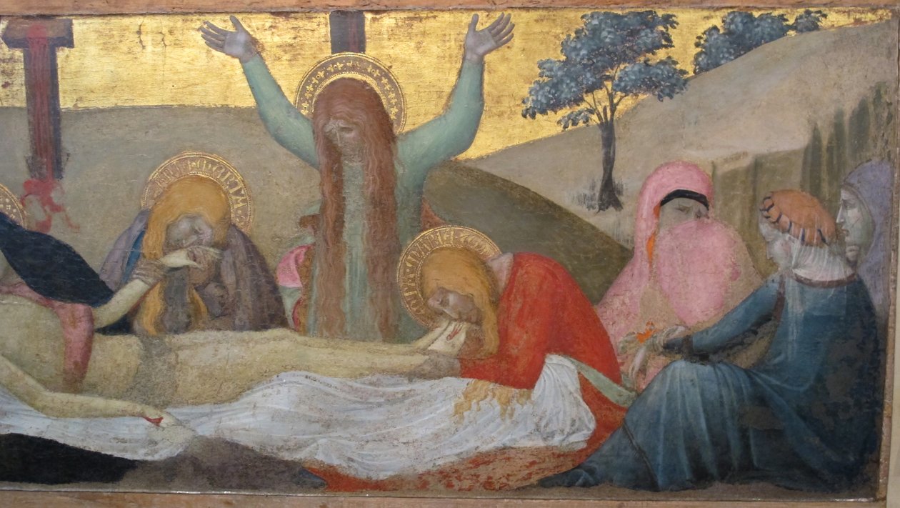 Ambrogio lorenzetti, madonna gyermekkel és szentekkel m. maddalena és marta, gyász, 03 alkotó: Ambrogio Lorenzetti
