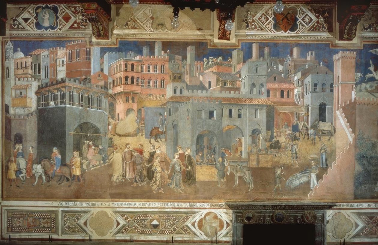 Jó kormányzás alkotó: Ambrogio Lorenzetti