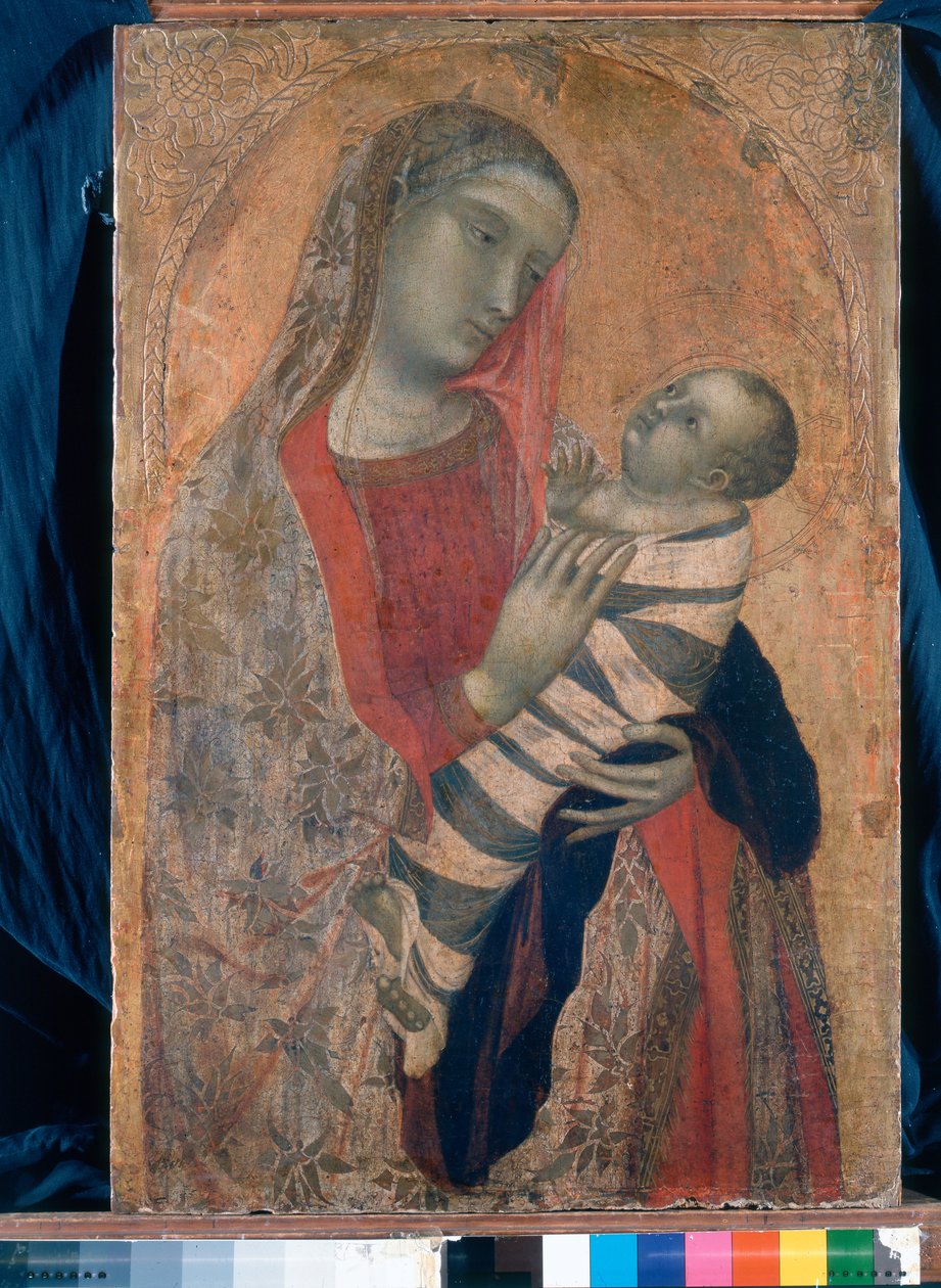 Madonna és gyermeke, 1320-23 alkotó: Ambrogio Lorenzetti