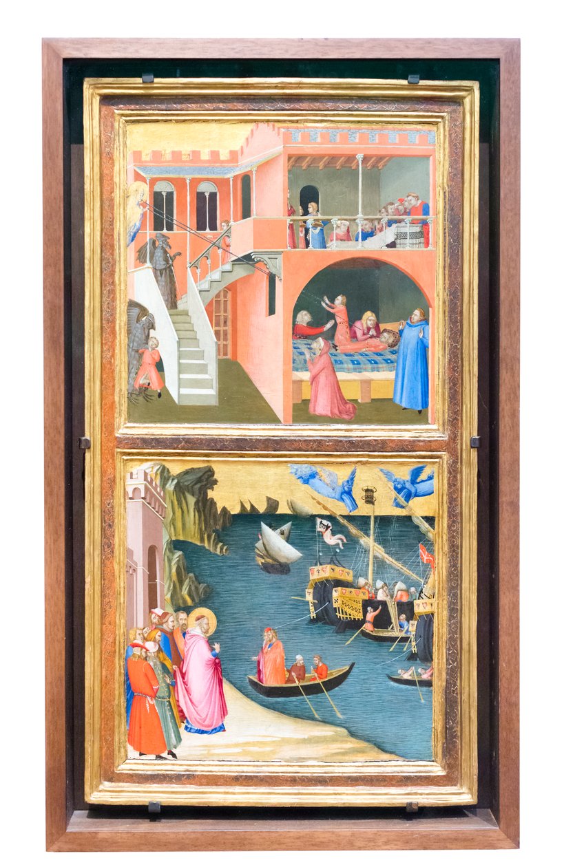 Szent Miklós életének történetei alkotó: Ambrogio Lorenzetti