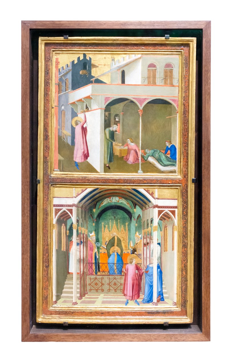 Szent Miklós életének történetei alkotó: Ambrogio Lorenzetti