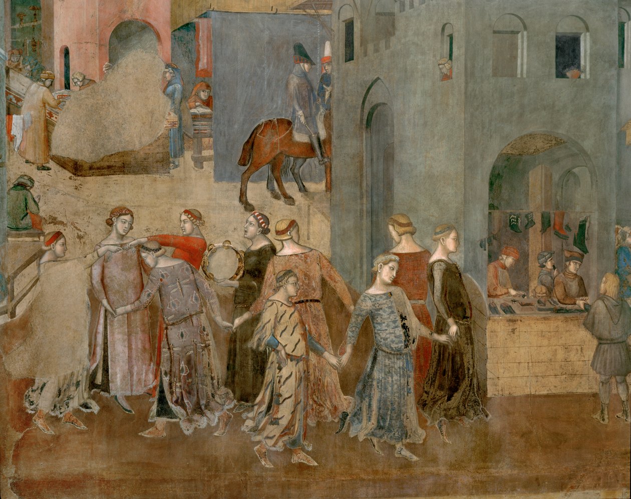 A jó kormányzat áldásai (freskó) alkotó: Ambrogio Lorenzetti