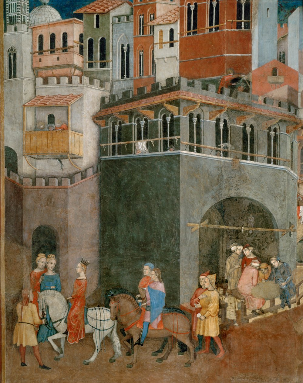 A jó kormányzat áldásai (freskó) alkotó: Ambrogio Lorenzetti