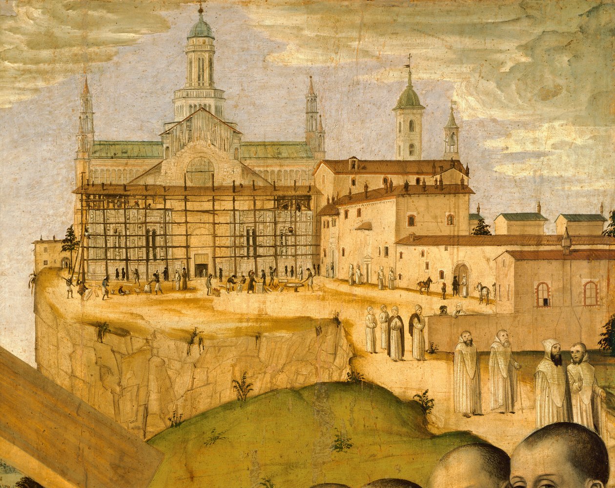 A Certosa di Pavia építése, Ambrogio da Fossano, Bergognone néven (kb. 1453-1523), Olaszország 15. század, részlet alkotó: Ambrogio da Fossano (c.1460 1523)