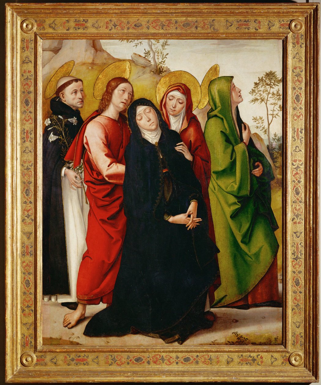 Szent Mária a kereszt alatt ... alkotó: Ambrogio da Fossano (c.1460 1523)