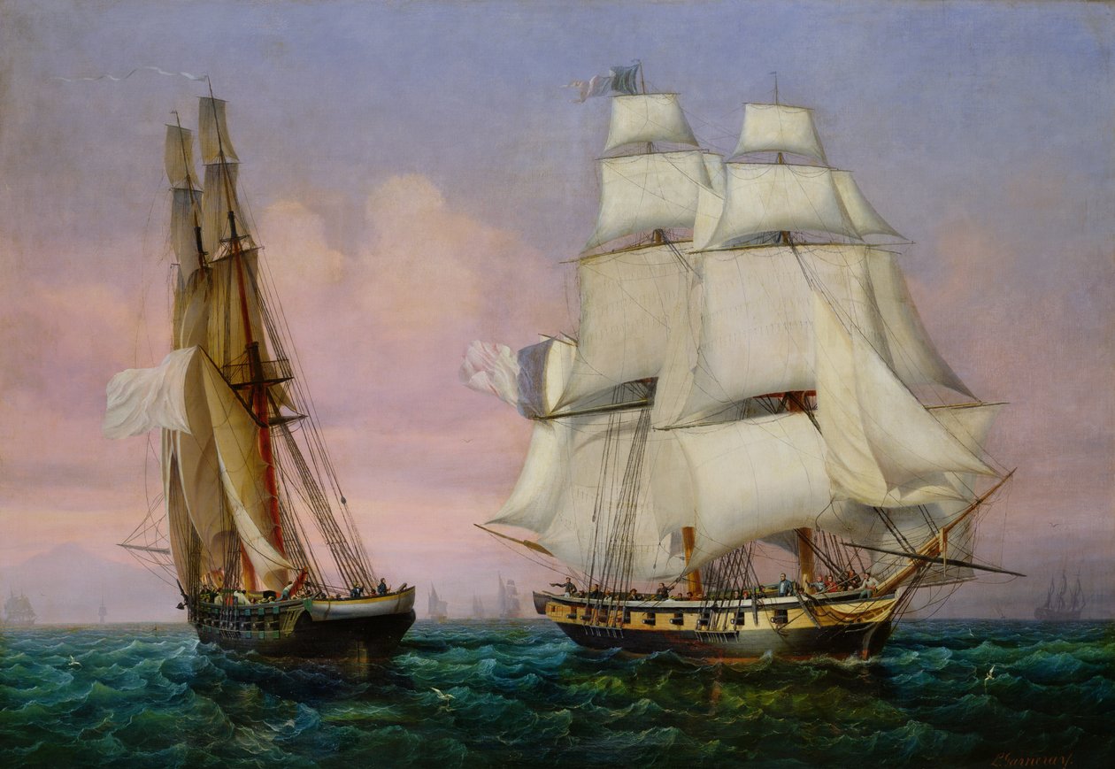 Visszatérés Elbáról, 1852 körül alkotó: Ambroise Louis Garneray
