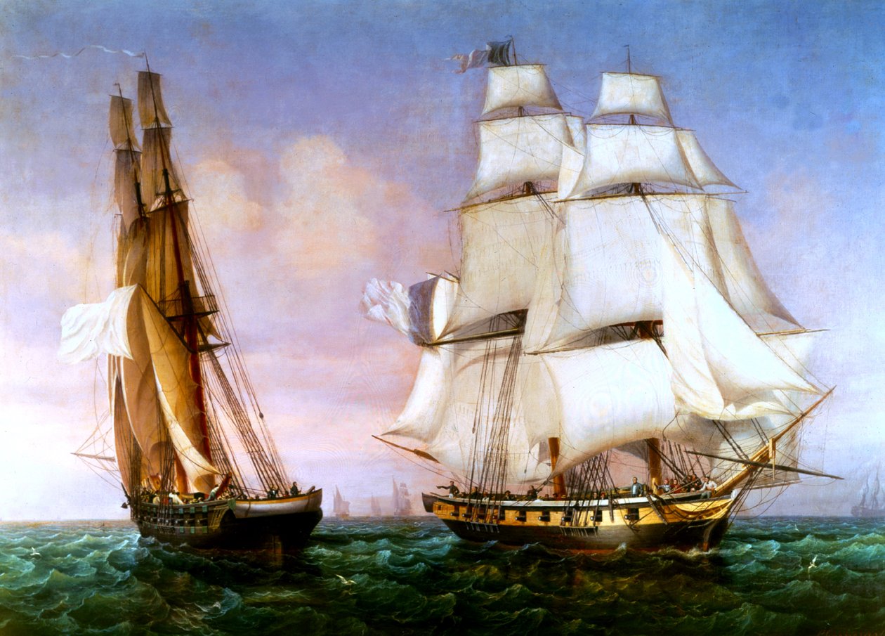 Napóleon elhagyja Elba szigetét, 1815. február 28-án alkotó: Ambroise Louis Garneray