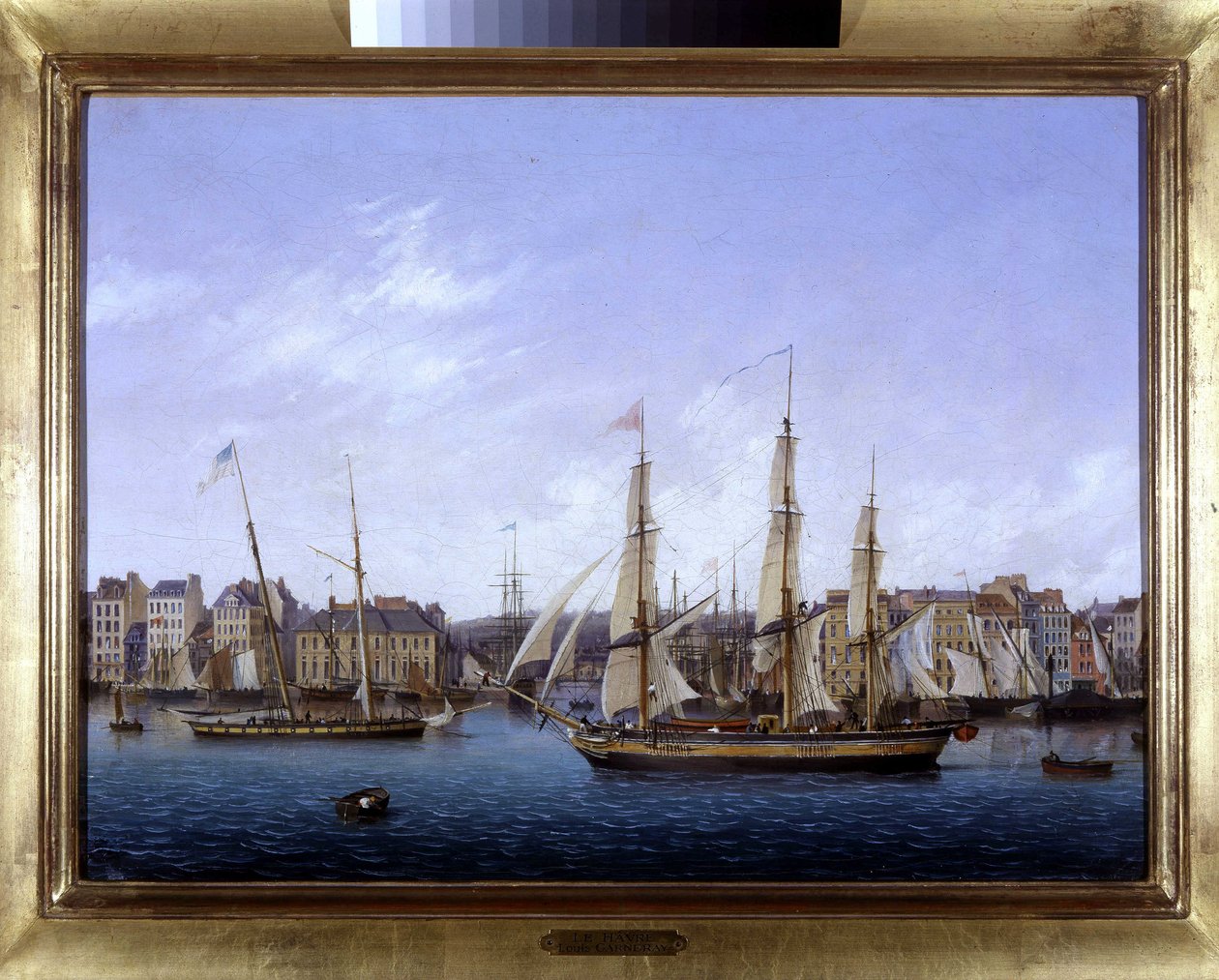 Le port du Havre, szerző: Louis Garneray, sd. 1820 körül, Olaj, vászon, H. 0,330; L. 0,460. CCIP Coll. alkotó: Ambroise Louis Garneray