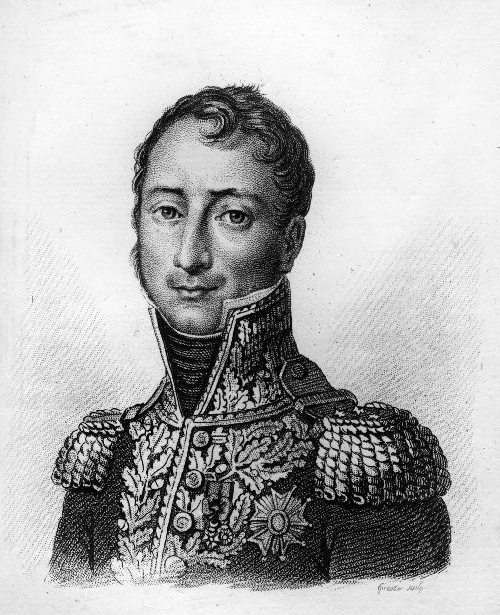 Auguste Jean Gabriel CAULAINCOURT (1777-1812) - „Francia tábornokok portréi a franciák győzelmei és hódításai nyomán” c. Ambroise Tardieu metszete 1818-ban. Stella Collection. alkotó: Ambroise Tardieu