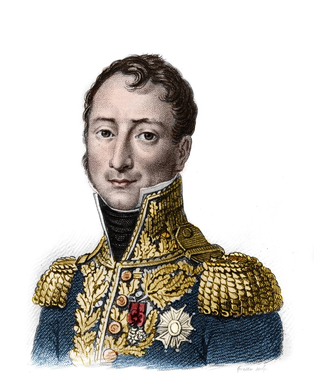 Auguste Jean Gabriel CAULAINCOURT (Jean-Gabriel) (1777-1812) – Ambroise Tardieu sírja 1818-ban. alkotó: Ambroise Tardieu