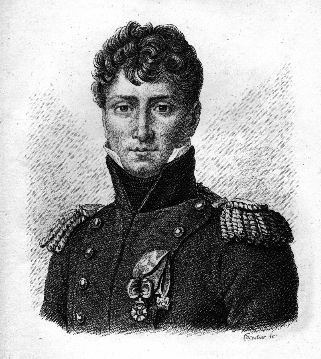 Auguste de Colbert (1777-1809), francia tábornok a „Francia tábornokok portréi” c. Ambroise Tardieu metszete 1818-ban. Stella Collection alkotó: Ambroise Tardieu
