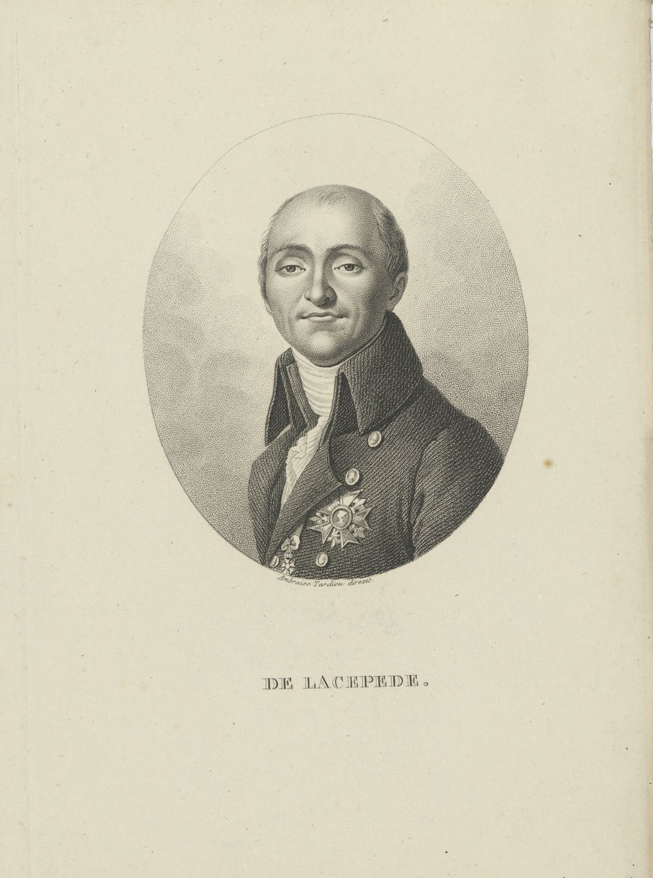 Bernard-Germain-Etienne de la Ville-sur-Illon, Lacépède grófja 1756-1815, c. 1810. alkotó: Ambroise Tardieu