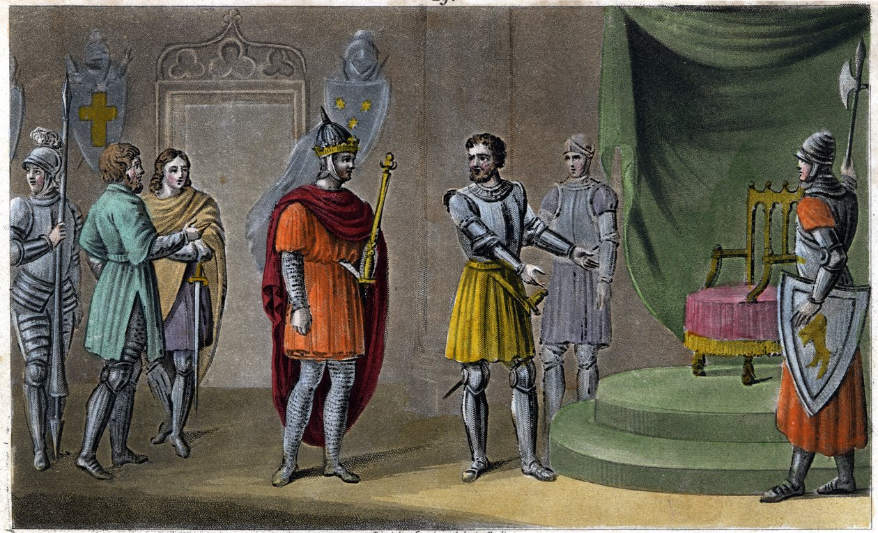 Chilperic II-t (670 - 721) Rainfroi ültette a trónra 715-ben. Ambroise Tardieu tervezte és metszett 1825-ben. alkotó: Ambroise Tardieu