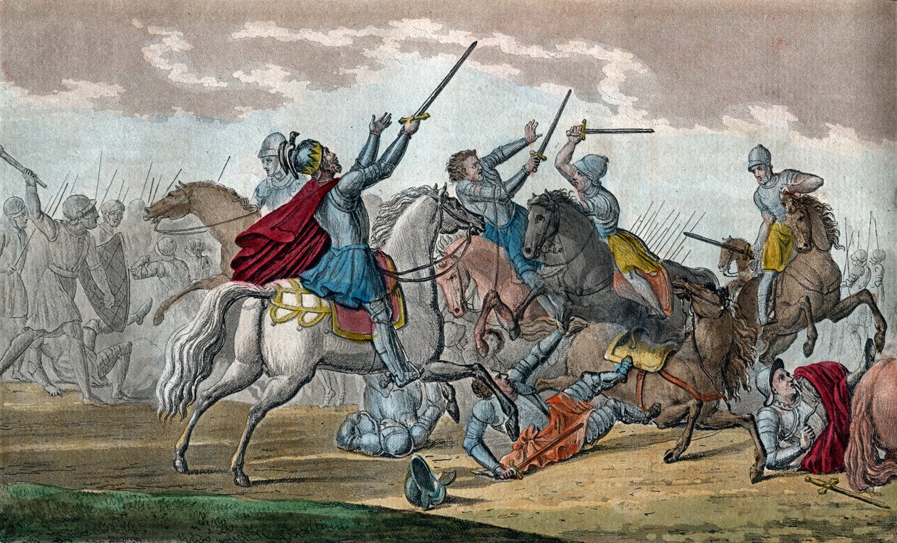 I. Clovis (466-511), a frankok királya, a Merovingok dinasztiája - Az alamanok elleni tolbiac-i csata során megfogadta, hogy ha Isten győzelmet ad, áttér a katolicizmusra - Rajzolja és sírja Ambroise Tardieu 1825-ben alkotó: Ambroise Tardieu