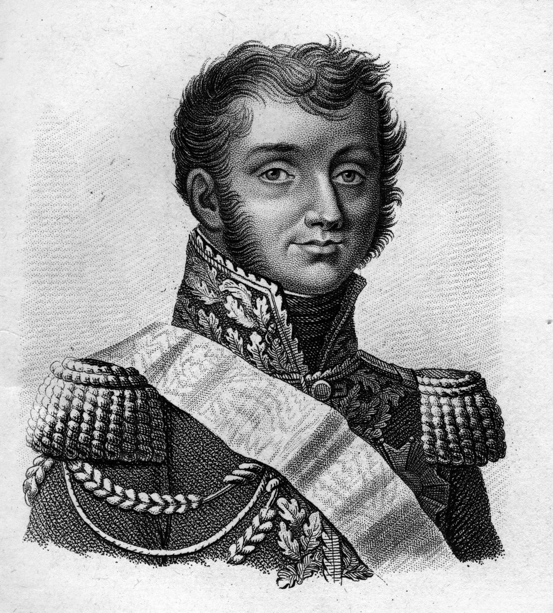 Henri Gatien Bertrand gróf (1773-1844), francia tábornok.- „Francia tábornokok portréi a franciák győzelmei és konêtesei nyomán” c. Ambroise Tardieu metszete 1818-ban. Stella Collection. alkotó: Ambroise Tardieu