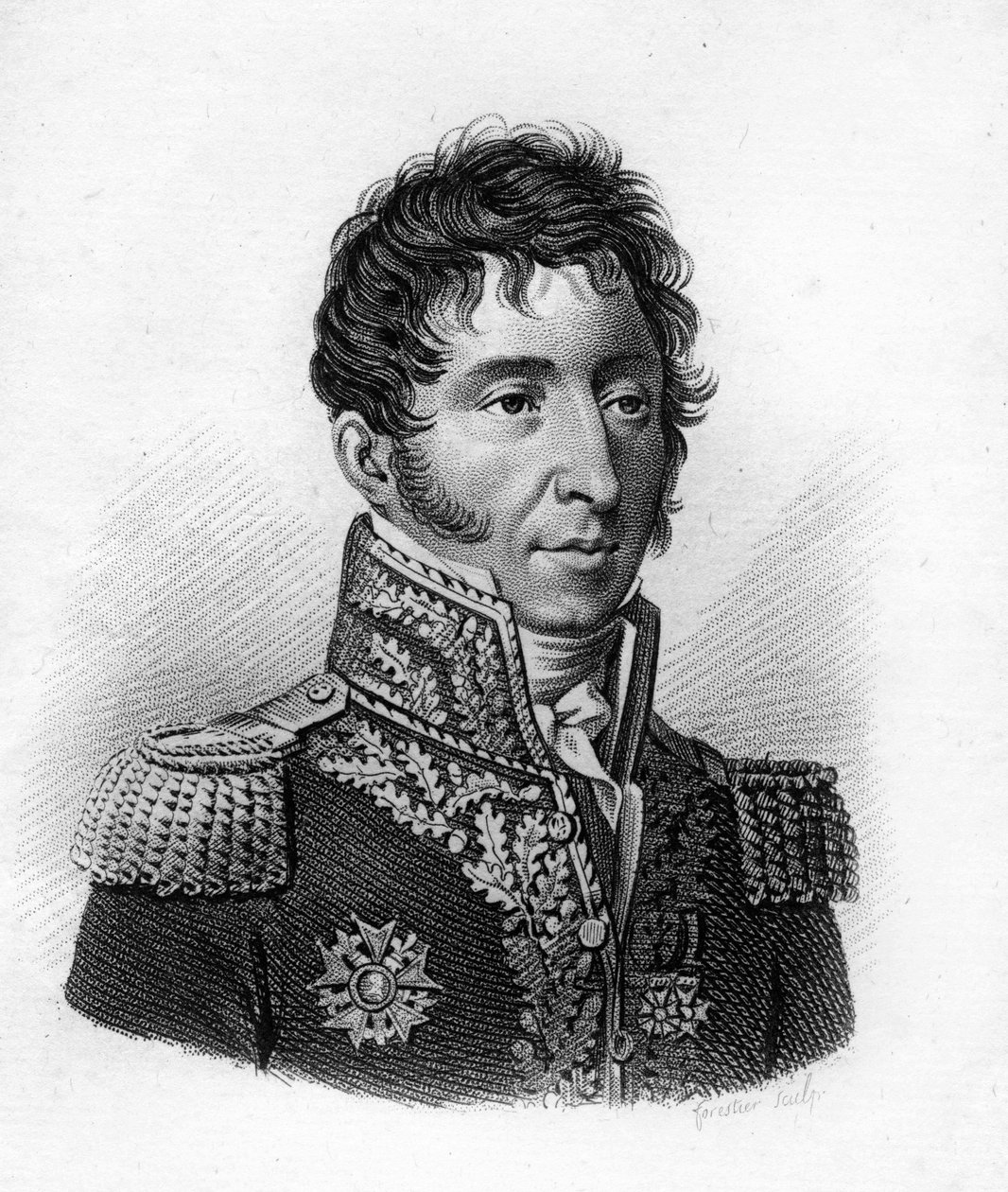 Etienne Pierre Sylvestre RICARD (1771-1843) - „Francia tábornokok portréi a franciák győzelmei és hódításai nyomán” c. Ambroise Tardieu metszete 1818-ban. Stella Collection. alkotó: Ambroise Tardieu