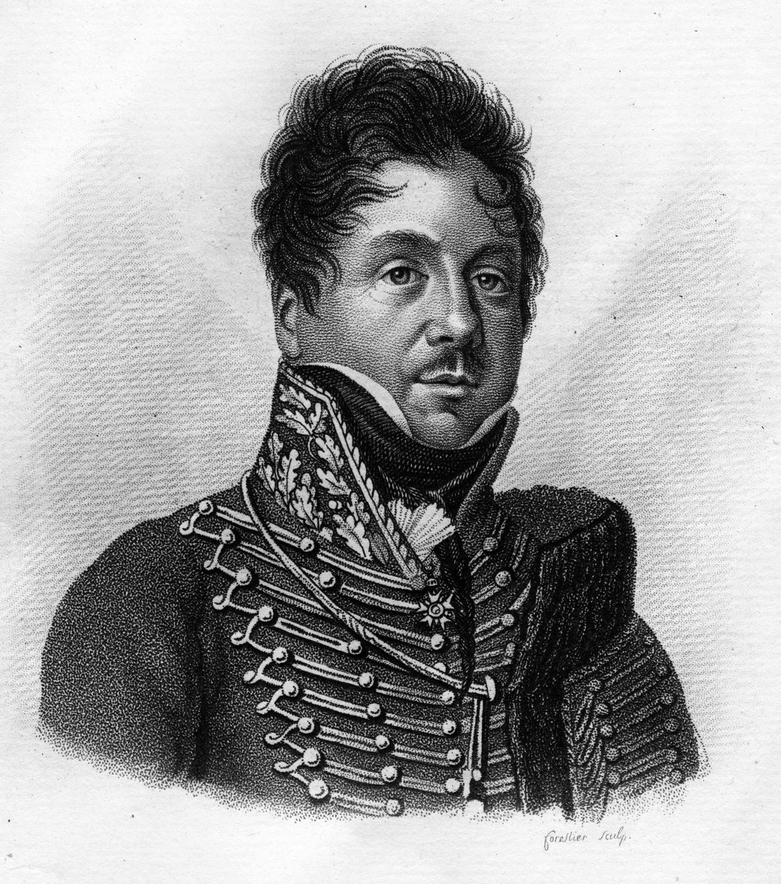 François FOURNIER SARLOVEZE (Sarlovese) 1774-1827- „Francia tábornokok portréi a franciák győzelmei és hódításai nyomán” c. Ambroise Tardieu metszete 1818-ban. Stella Collection. alkotó: Ambroise Tardieu