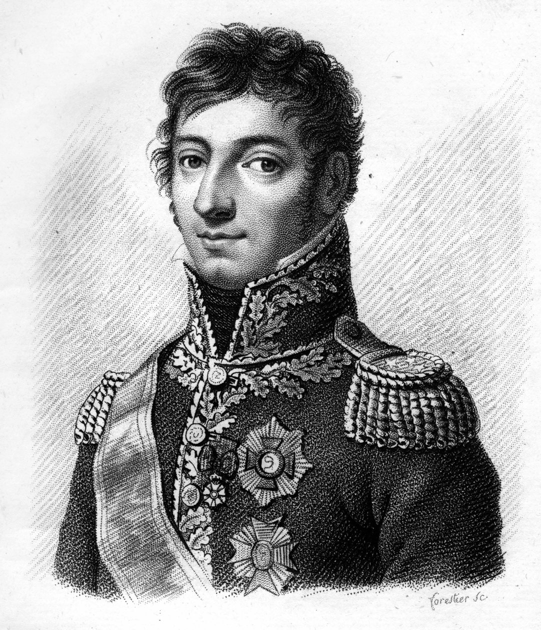 Lefèvre Desnouettes tábornok (1773-1822) - „A francia tábornokok portréi a franciák győzelmei és hódításai nyomán”. Ambroise Tardieu metszete 1818-ban. Stella Collection. alkotó: Ambroise Tardieu