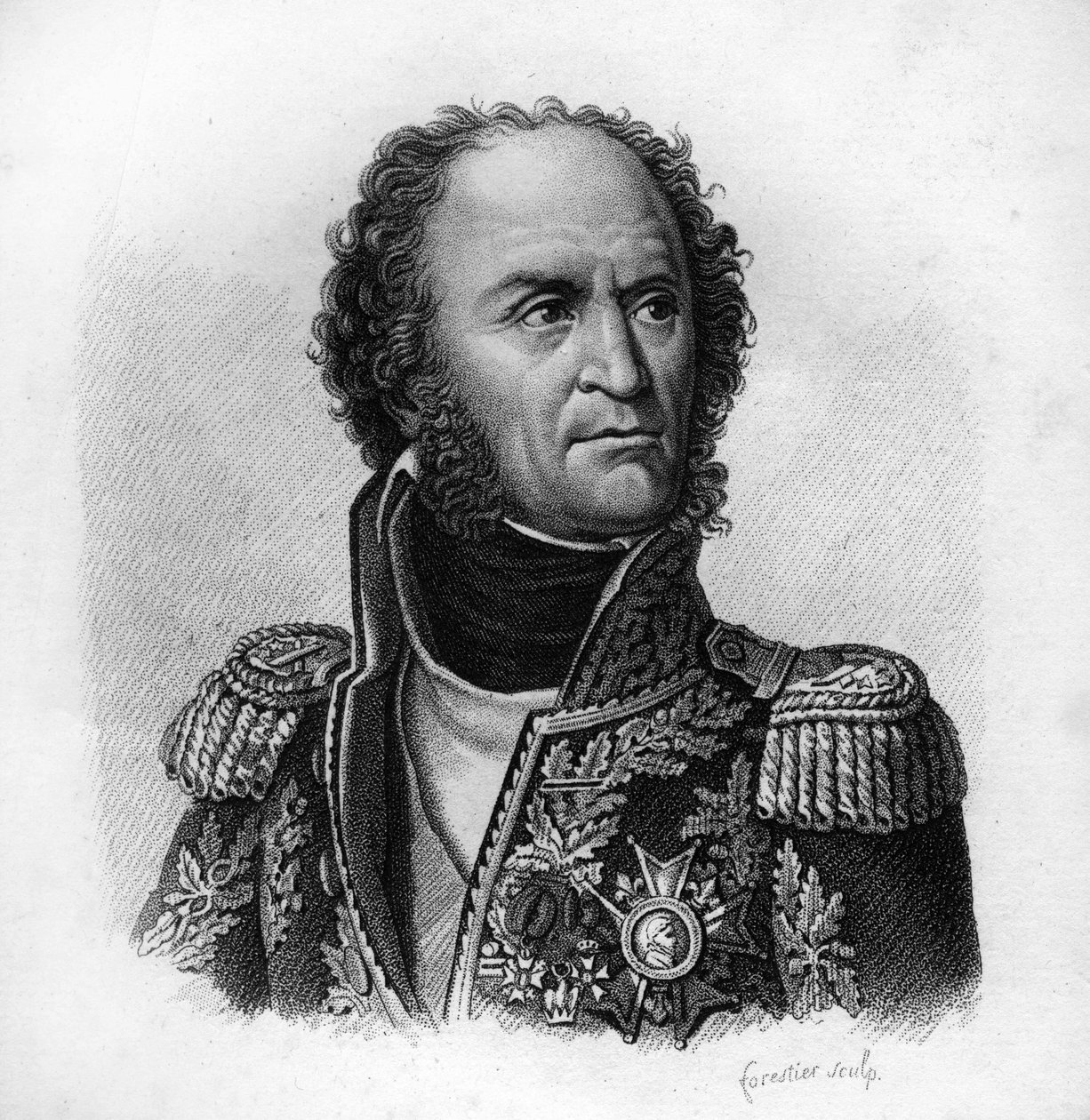William Brown. Franciaország marsallja (1763-1815).- in A francia tábornokok portréi a franciák győzelmei és hódításai nyomán. Ambroise Tardieu metszete 1818-ban. Stella Collection. alkotó: Ambroise Tardieu