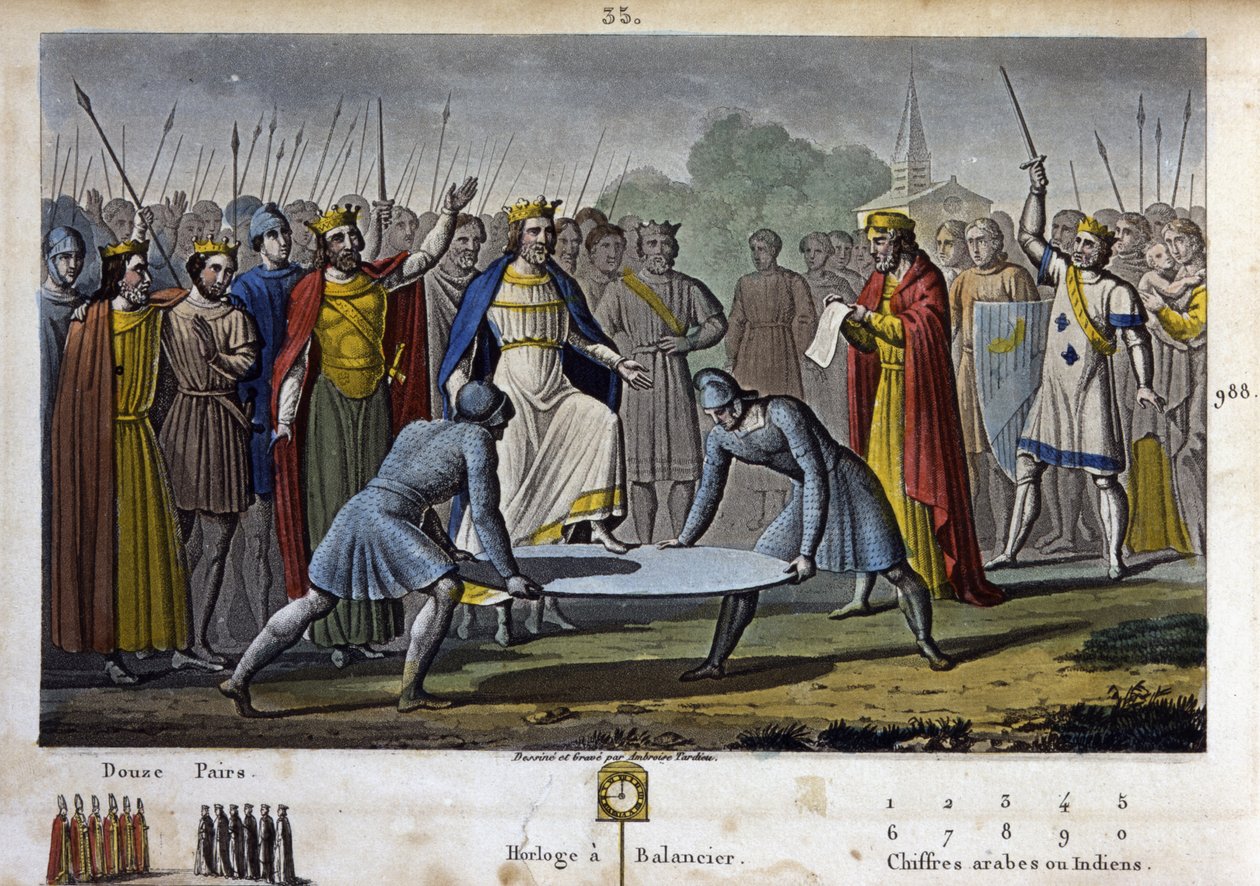 Hugues Capet (941-996. vers) egyhangú beleegyezéssel (főleg Gerbert d