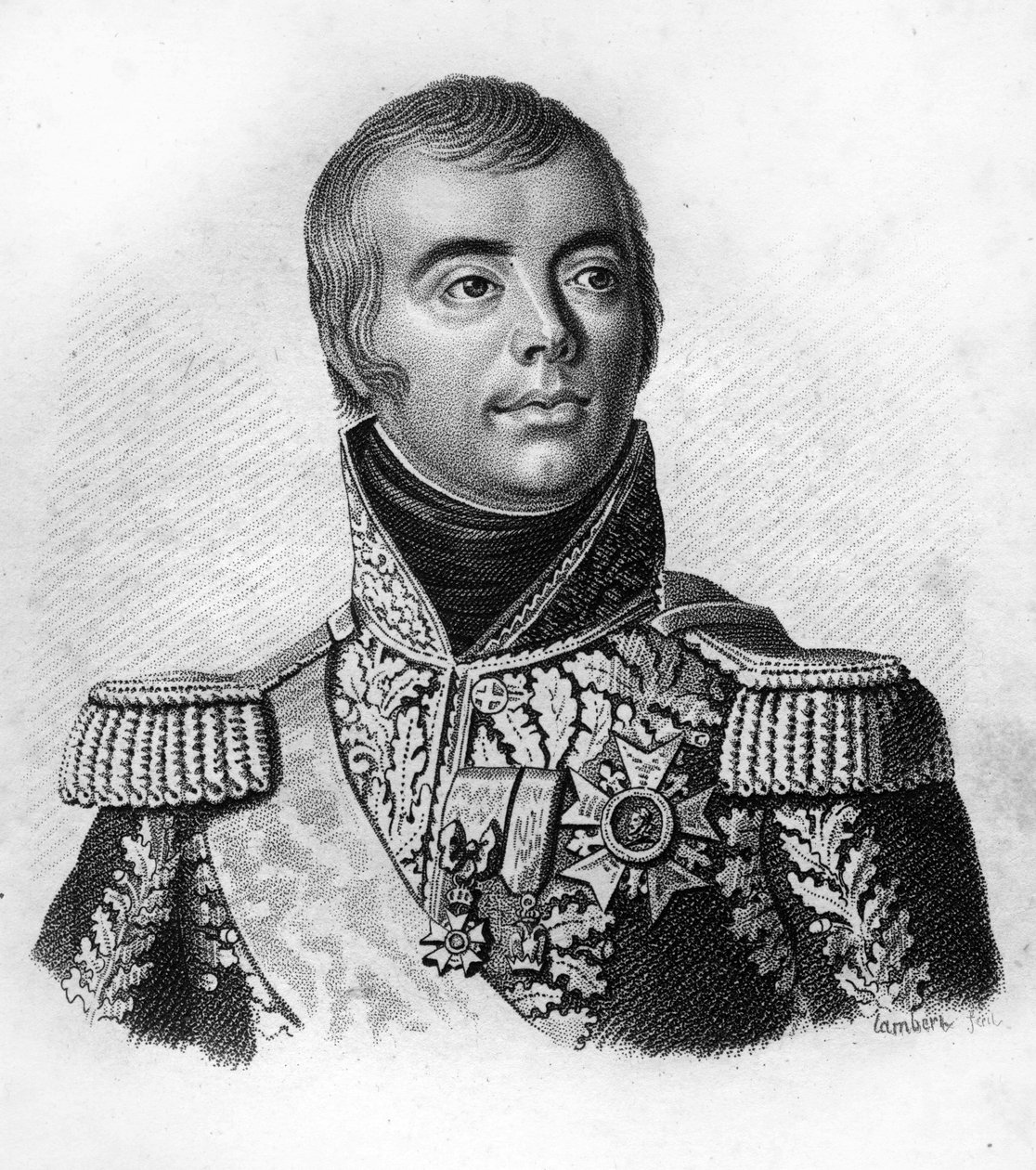Jacques Alexandre Macdonald (1765-1840), Franciaország marsallja. a „Francia tábornokok portréi a franciák győzelmei és hódításai nyomán” c. Ambroise Tardieu metszete 1818-ban. Stella Collection. alkotó: Ambroise Tardieu