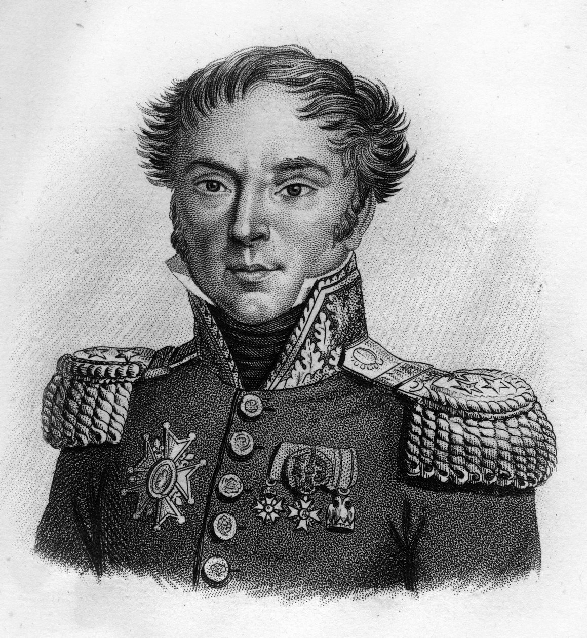 Jacques Laurent Gilly (1769-1829) - „A francia tábornokok portréi a franciák győzelmei és hódításai nyomán” c. Ambroise Tardieu metszete 1818-ban. Stella Collection. alkotó: Ambroise Tardieu