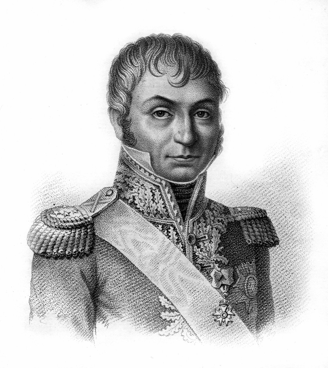 Jean Baptiste Jourdan (1762-1833), gróf, Franciaország marsallja - A francia tábornokok portréiban a franciák győzelmeit és hódításait követően. Ambroise Tardieu metszete 1818-ban. Stella Collection. alkotó: Ambroise Tardieu