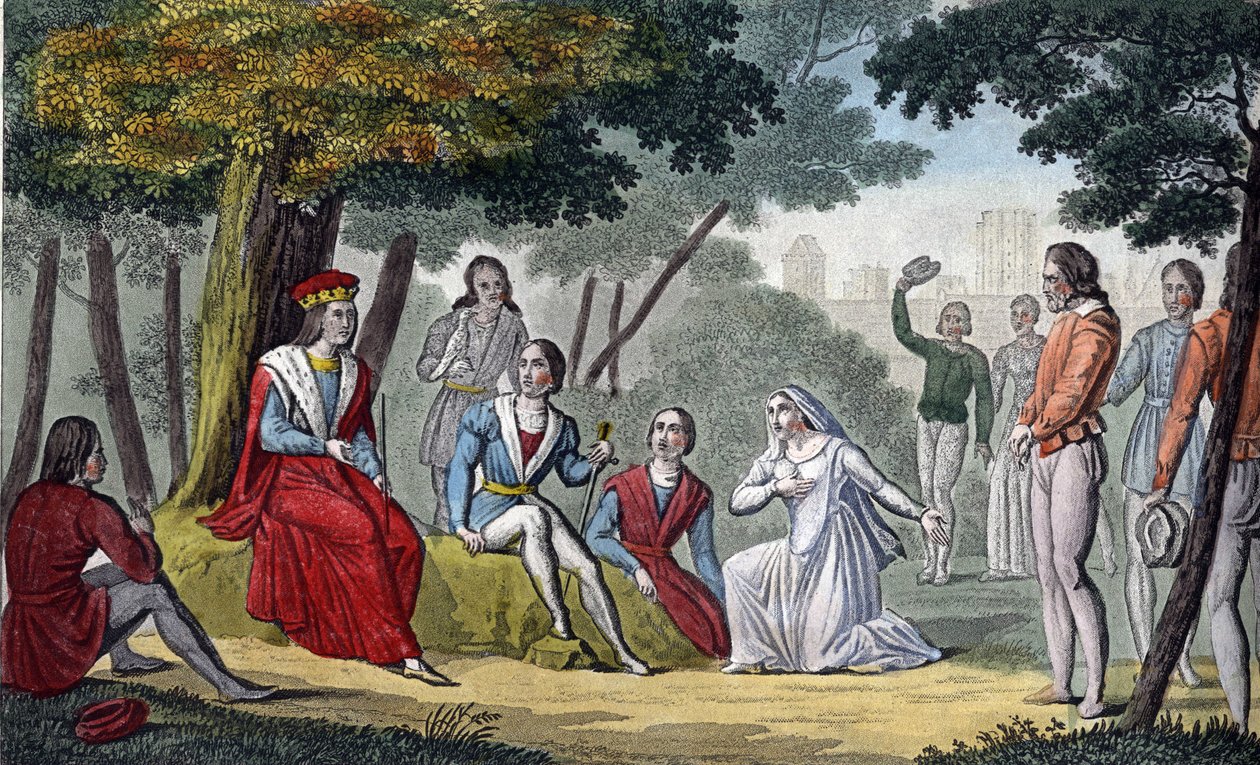IX. Lajos, „Szent Lajos” (1214-1270), aki minden alattvalója számára igazságot szolgáltat Vincennes fában – Ambroise Tardieu tervezte és vésette 1825-ben. alkotó: Ambroise Tardieu