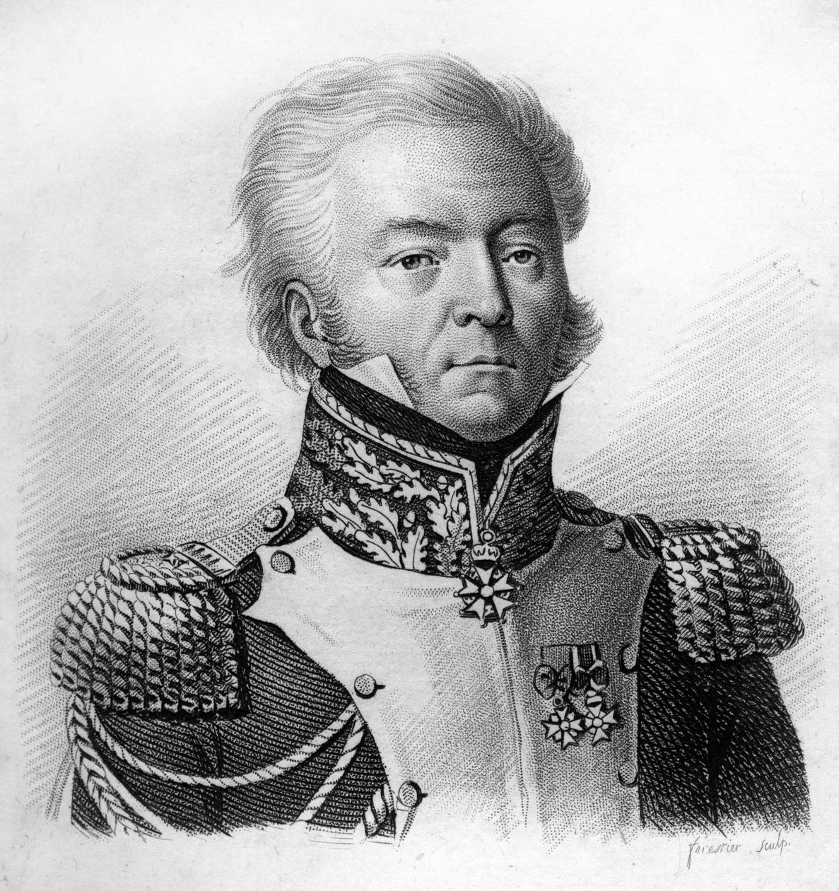 Louis Lepic hadosztálytábornok (1765-1847) - „A francia tábornokok portréi a franciák győzelmeit és hódításait követően” című részben. Ambroise Tardieu metszete 1818-ban. Stella Collection. alkotó: Ambroise Tardieu
