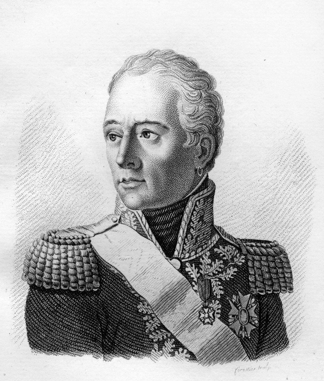Louis Marie Turreau de Garambouville (1756-1816), francia tábornok.- „Francia tábornokok portréi a franciák győzelmei és hódításai nyomán” c. Ambroise Tardieu metszete 1818-ban. Stella Collection. alkotó: Ambroise Tardieu