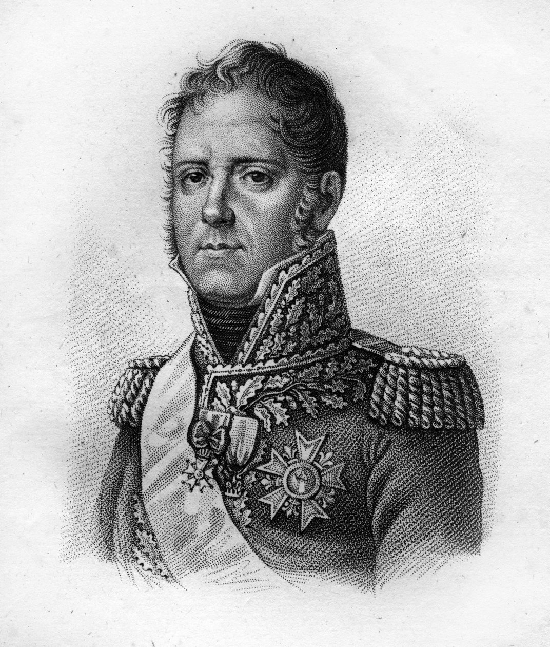 Michel Ney (1769-1815), Franciaország marsallja, Elchingen hercege, Moszkva hercege. a francia tábornokok portréiban a franciák győzelmei és hódításai nyomán”” Metszett: Ambroise Tardieu 1818-ban. Stella Collection. alkotó: Ambroise Tardieu