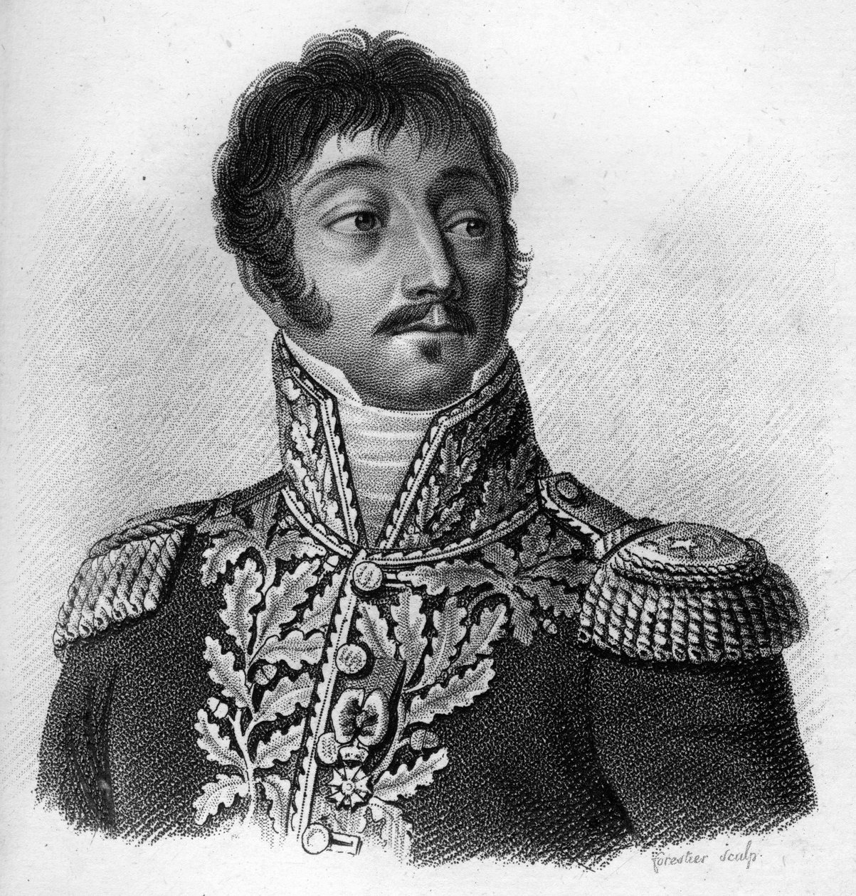 Michel, Sylvestre Brayer (1769-1840) - in” A francia tábornokok portréi a franciák győzelmei és hódításai nyomán”. Ambroise Tardieu metszete 1818-ban. Stella Collection. alkotó: Ambroise Tardieu