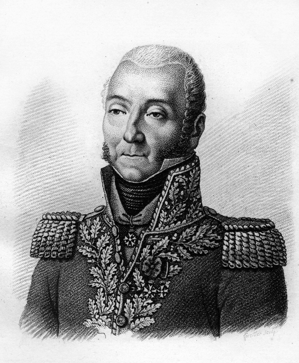 Jérôme Soules tábornok portréja 1760-183.- a „Francia tábornokok portréi a franciák győzelmei és hódításai nyomán” c. Ambroise Tardieu metszete 1818-ban. Stella Collection. alkotó: Ambroise Tardieu
