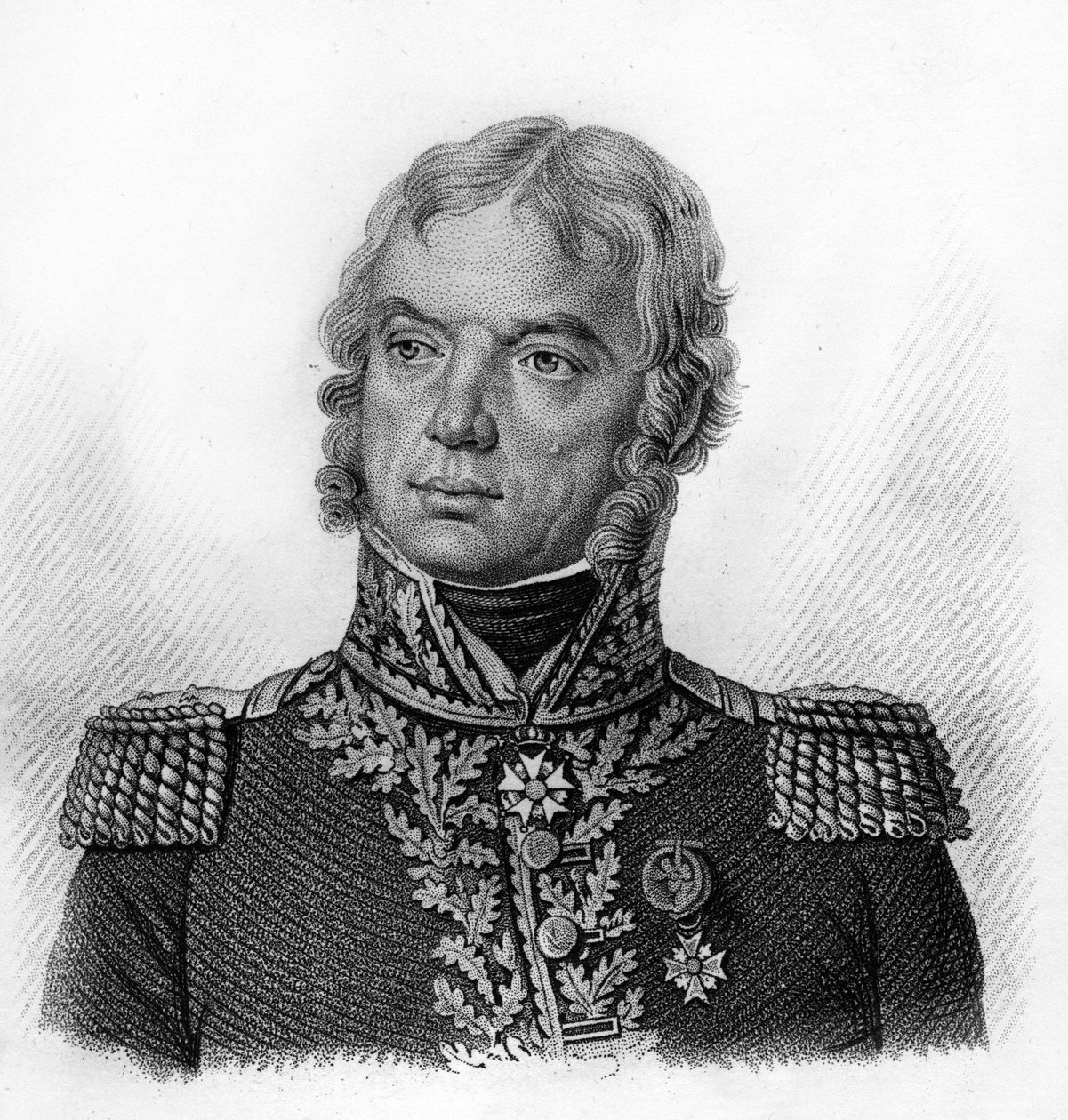 Francois Etienne Damas francia tábornok (1764-1828) portréja – a „Francia tábornokok portréi a franciák győzelmei és hódításai nyomán” c. Ambroise Tardieu sírja 1818-ban. Stella Collection. alkotó: Ambroise Tardieu