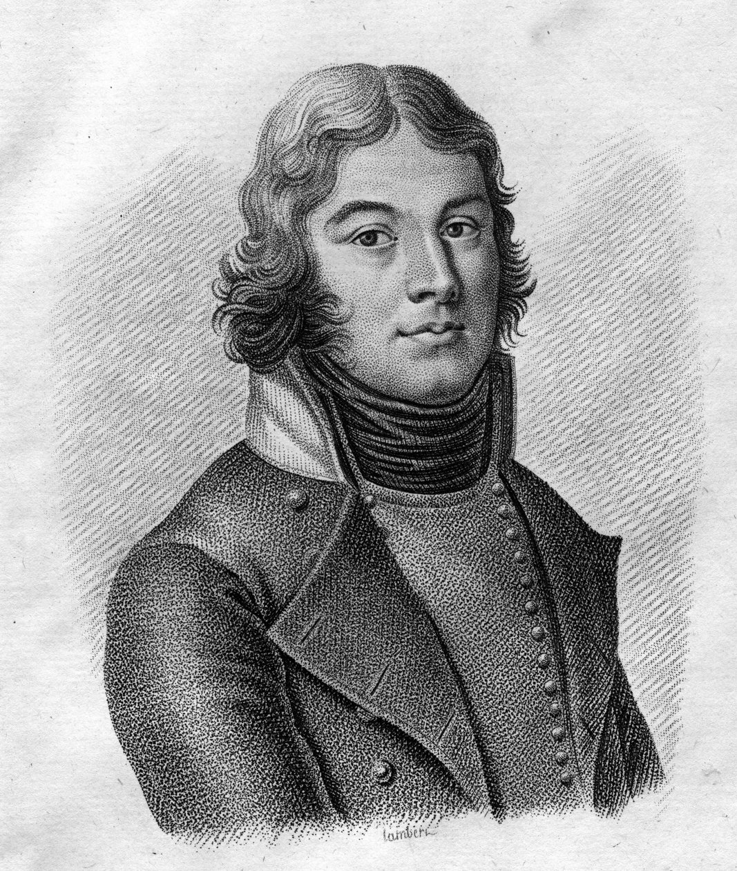 Lazare Louis Hoche tábornok (1768-1797) portréja – a „” A francia tábornokok portréi a franciák győzelmeit és hódításait követően” című részben. Ambroise Tardieu metszete 1818-ban. Stella Collection. alkotó: Ambroise Tardieu