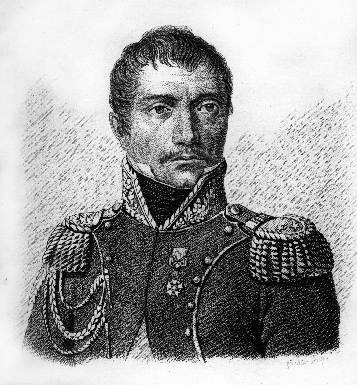 Philippe Auguste Eugène Merlin de DOUAI tábornok portréja 1754-1838.- a „Francia tábornokok portréi a franciák győzelmei és csatái nyomán” c. Ambroise Tardieu metszete 1818-ban. Stella Collection. alkotó: Ambroise Tardieu