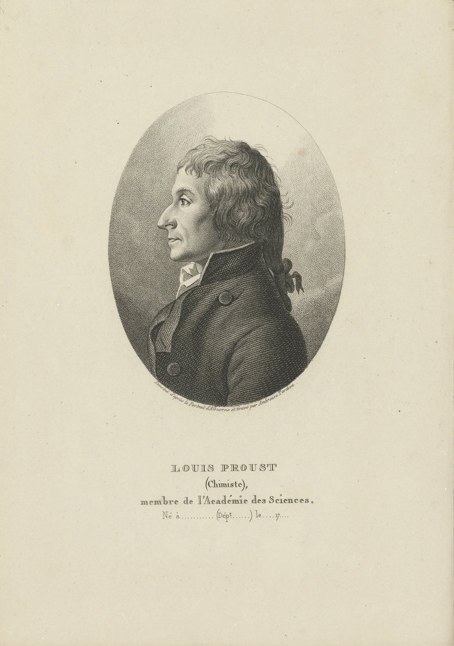 Joseph Louis Proust portréja 1754-1826 , c. 1800. alkotó: Ambroise Tardieu